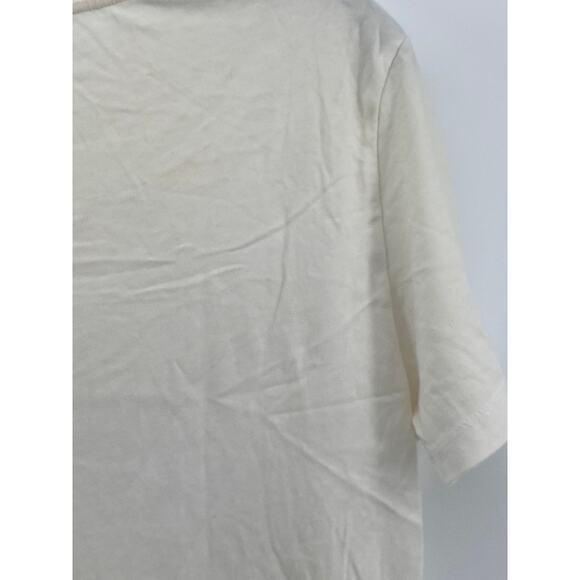 ZARA Women's White-Black Abstract Face Graphic Crewneck Short Sleeve Top SZ M - Picture 6 of 12